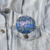Badge Rond 7,6 Cm Claude Monet - Water Lilies, 1916 (En situation)