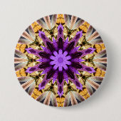 BADGE ROND 7,6 CM CLEMATIS (Devant)
