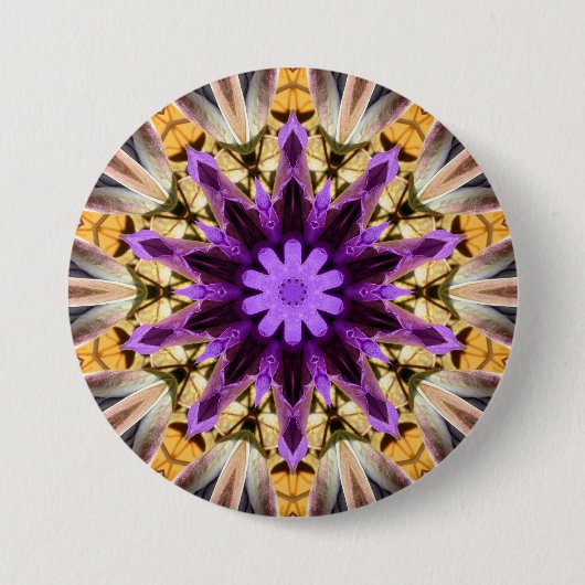 BADGE ROND 7,6 CM CLEMATIS (Devant)