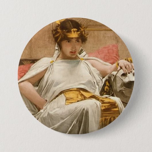 Badge Rond 7,6 Cm Cléopâtre (Devant)