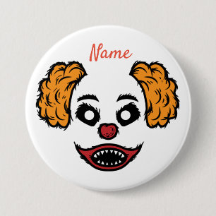 Badge Rond 7,6 Cm Clown effrayant Thunder_Cove