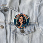 Badge Rond 7,6 Cm Club de boisson Kamala Harris (En situation)