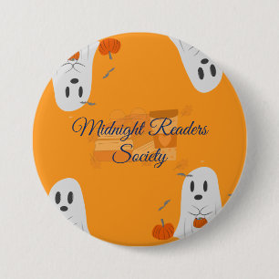 Badge Rond 7,6 Cm Club de lecture Halloween personnalisé
