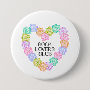 Badge Rond 7,6 Cm Club des amateurs de livres