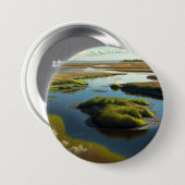 Badge Rond 7,6 Cm Coastal tranquillité (Devant & derrière)