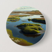 Badge Rond 7,6 Cm Coastal tranquillité (Devant)