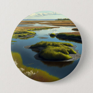 Badge Rond 7,6 Cm Coastal tranquillité