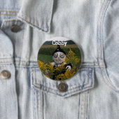 Badge Rond 7,6 Cm Cobby le bouton 2 déplaisant de champ de maïs (En situation)