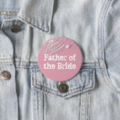 Badge Rond 7,6 Cm Cobwebs and White Spiders Father of the Bride (En situation)
