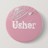Badge Rond 7,6 Cm Cobwebs and White Spiders Usher (Devant)