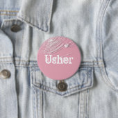 Badge Rond 7,6 Cm Cobwebs and White Spiders Usher (En situation)