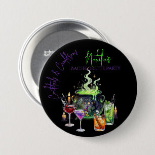 Badge Rond 7,6 Cm Cocktails & Chaudrons enterrement de vie de jeune