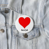 Badge Rond 7,6 Cm coeur, la Reine Judi (En situation)