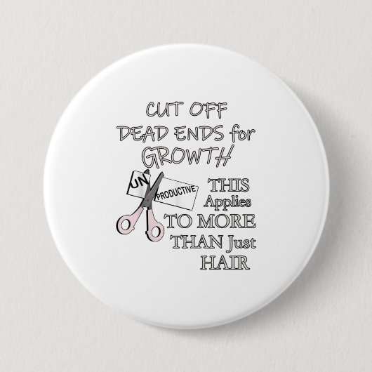 Badge Rond 7,6 Cm Coiffeur Cadeaux Coiffeur Funny Barber Devis (Devant)