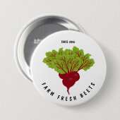 Badge Rond 7,6 Cm Collection Betterave Fraîche (Devant & derrière)