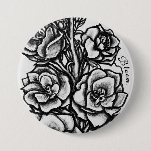 Badge Rond 7,6 Cm Collection de pins Solwhimsy Bloom 1