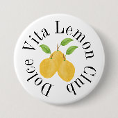 Badge Rond 7,6 Cm Collection Lemon Bloom (Devant)