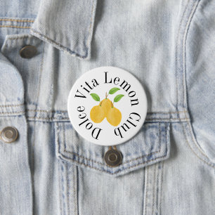 Badge Rond 7,6 Cm Collection Lemon Bloom