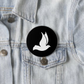 Badge Rond 7,6 Cm Colombe (En situation)