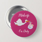 Badge Rond 7,6 Cm Colossal En Service, Bouton Rond De 3 Pouces (Devant & derrière)