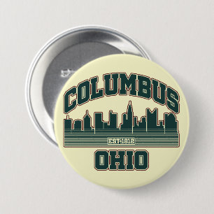 Badge Rond 7,6 Cm Columbus.Ohio