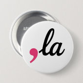 Badge Rond 7,6 Cm Comma La Kamala Harris Président 2024 Stop Project (Devant & derrière)