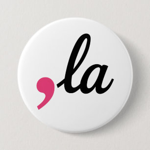 Badge Rond 7,6 Cm Comma La Kamala Harris Président 2024 Stop Project