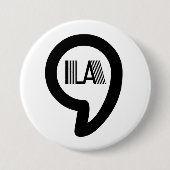 BADGE ROND 7,6 CM COMMALA / KAMALA (Devant)