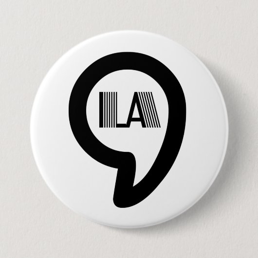 BADGE ROND 7,6 CM COMMALA / KAMALA (Devant)