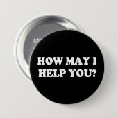 Badge Rond 7,6 Cm Comment peux j'aidez-vous à se boutonner (Devant & derrière)