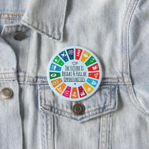 Badge Rond 7,6 Cm Communauté de plaidoyer pour les objectifs de dura