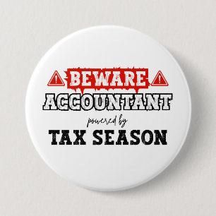 Badge Rond 7,6 Cm Comptable Actionné Par Saison Fiscale  Comptabilit
