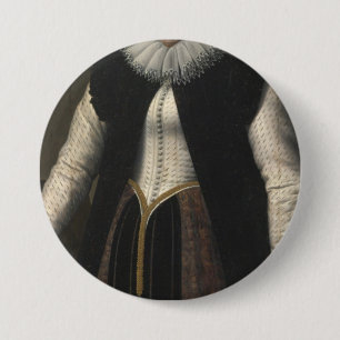 Badge Rond 7,6 Cm Comtesse Elizabeth Bathory