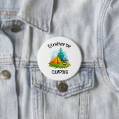 Badge Rond 7,6 Cm Conception de camping (En situation)