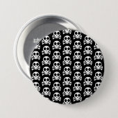 Badge Rond 7,6 Cm Conception de crâne de pirate (Devant & derrière)