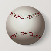 Badge Rond 7,6 Cm Conception d'une balle de base (Devant)