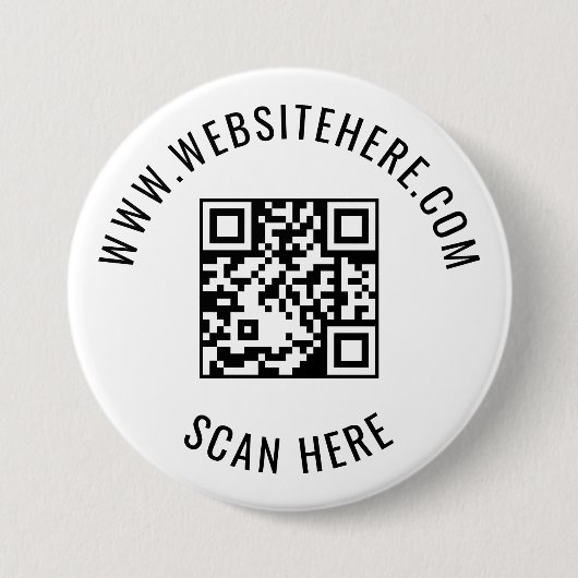 Badge Rond 7,6 Cm Conception promotionnelle de code QR d'entreprise  (Devant)