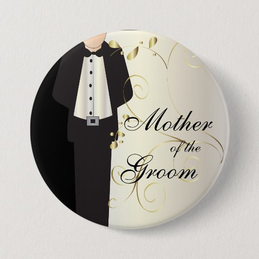Badge Rond 7,6 Cm Conceptions de noce (Devant)