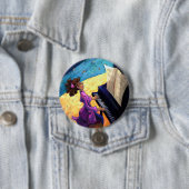 Badge Rond 7,6 Cm Concert de piano (En situation)