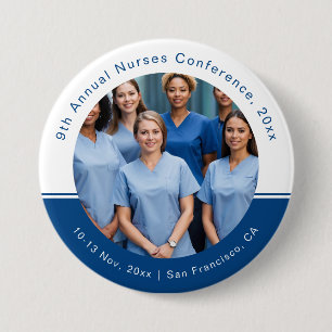 Badge Rond 7,6 Cm Conférence Médicale du technicien en soins infirmi