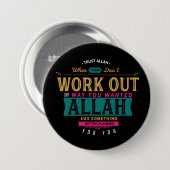 Badge Rond 7,6 Cm Confiance Allah (Devant & derrière)