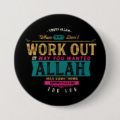 Badge Rond 7,6 Cm Confiance Allah (Devant)