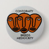 Badge Rond 7,6 Cm Conformité 2 (Devant)