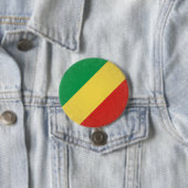 Badge Rond 7,6 Cm Congo (En situation)