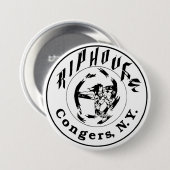 Badge Rond 7,6 Cm Congres de Riphouse, NY (Devant & derrière)
