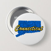 Badge Rond 7,6 Cm Connecticut (Devant & derrière)
