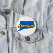 Badge Rond 7,6 Cm Connecticut (En situation)