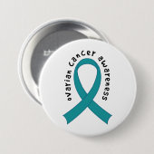 Badge Rond 7,6 Cm Conscience de Cancer ovarien (Devant & derrière)