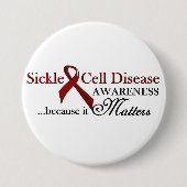 Badge Rond 7,6 Cm Conscience de drépanocytose (Devant)