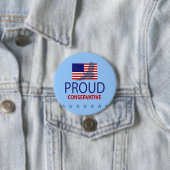 Badge Rond 7,6 Cm Conservateur fier (En situation)